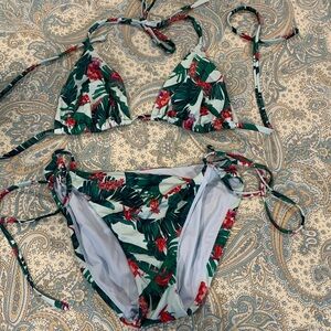 Tropical VS string bikini